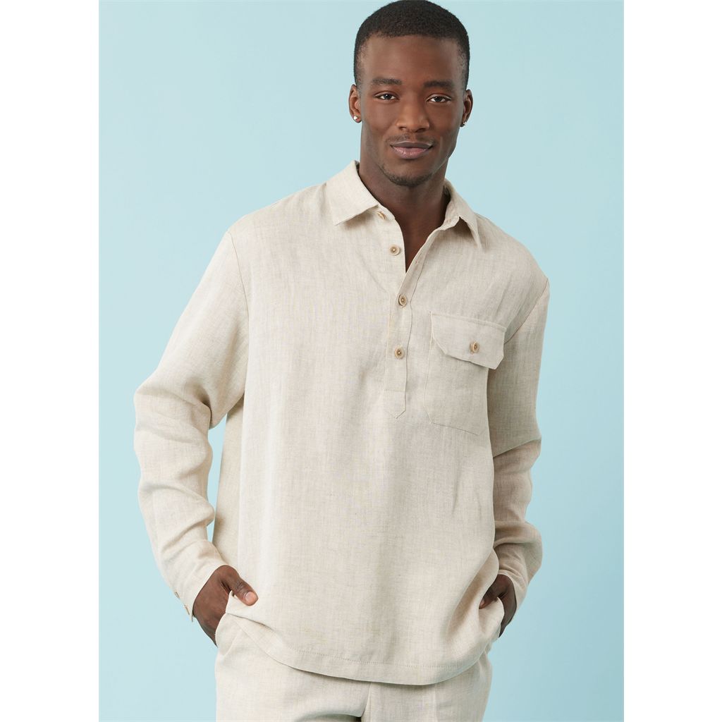 Simplicity Sewing Pattern S3076 Mens Tops Shorts and Pants 3076 Image 2 From Patternsandplains.com