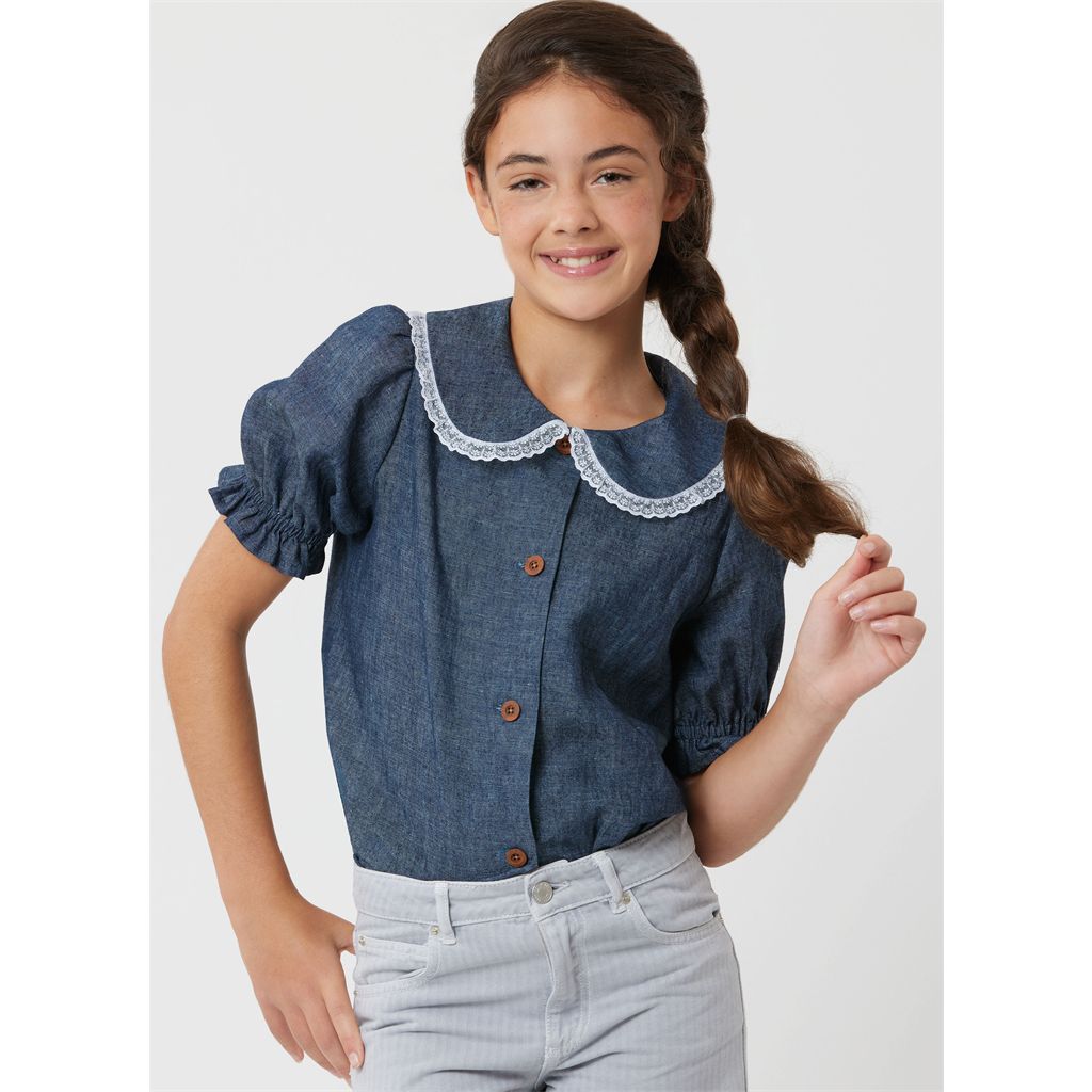 Simplicity Sewing Pattern S3077 Girls Tops 3077 Image 2 From Patternsandplains.com