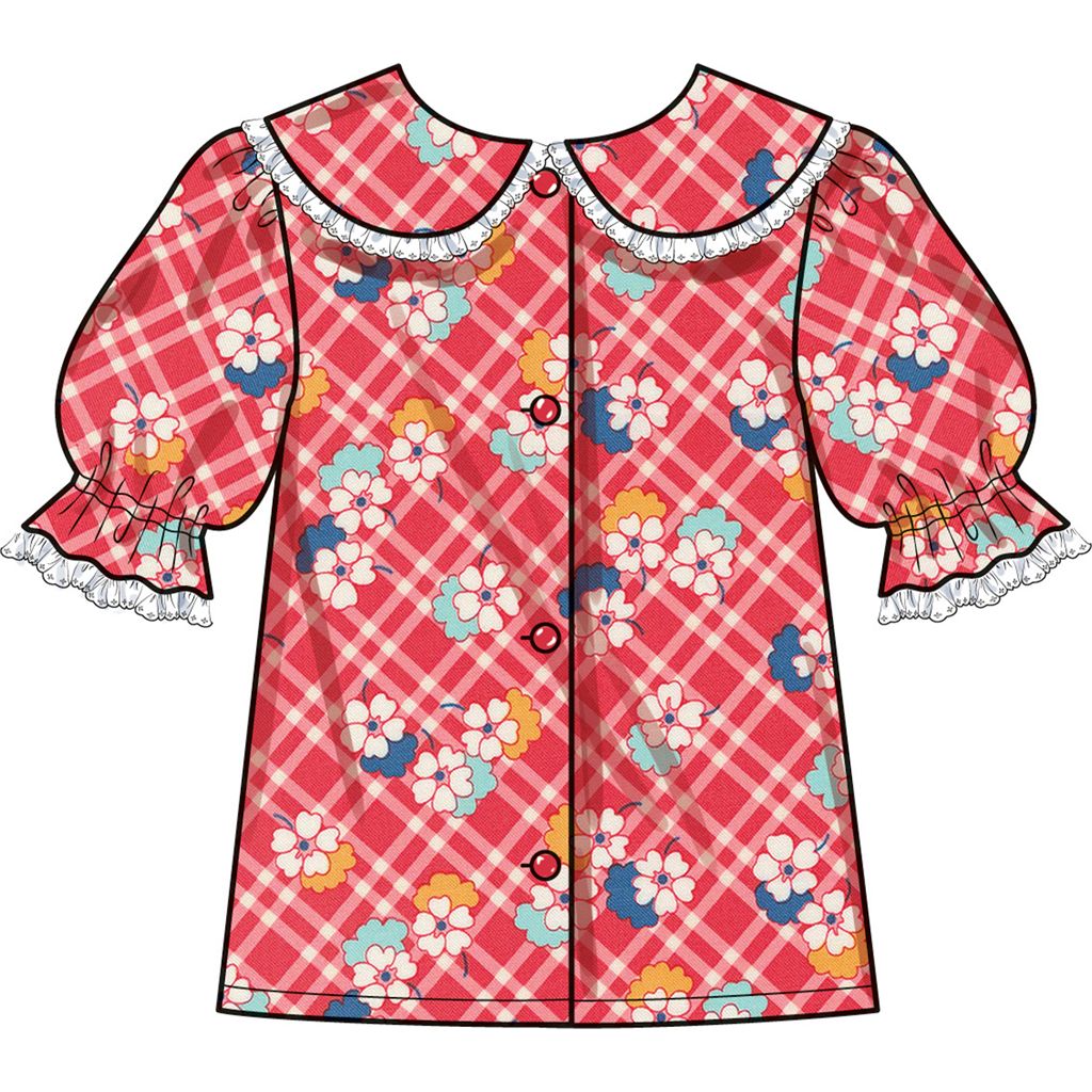 Simplicity Sewing Pattern S3077 Girls Tops 3077 Image 5 From Patternsandplains.com