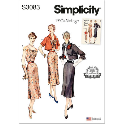 Simplicity Sewing Pattern S3083 Misses Dress and Jacket 3083 Image 1 From Patternsandplains.com
