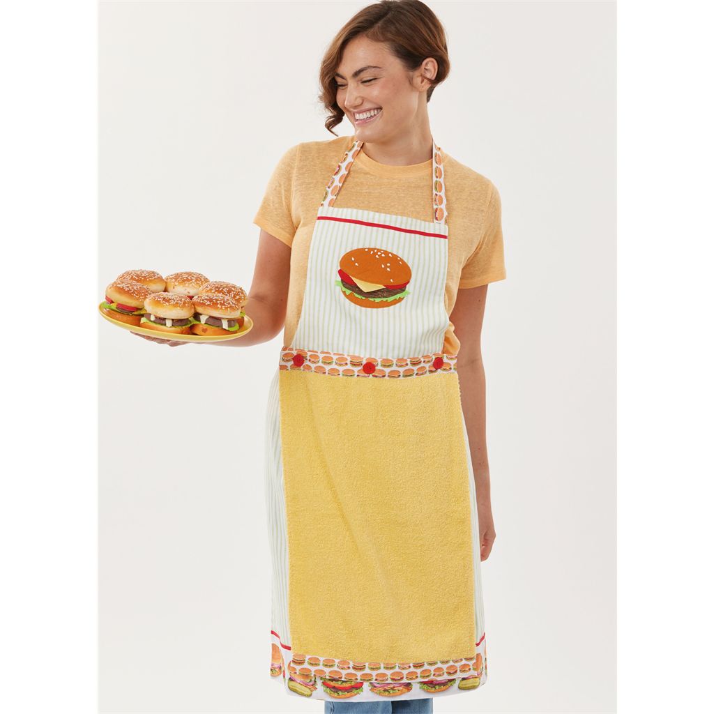 Simplicity Sewing Pattern S3087 Aprons in Sizes S M L and Kitchen Accessories by Carla Reiss 3087 Image 3 From Patternsandplains.com