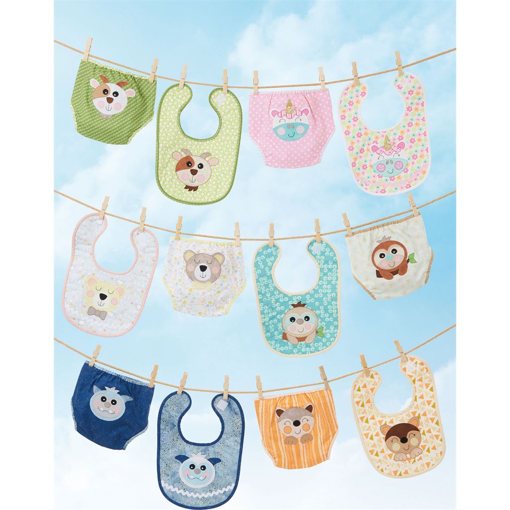 Simplicity Sewing Pattern S3093 Babies Bibs and Diaper Cover by Sew Sweet Chic by Susan Cousineau 3093 Image 2 From Patternsandplains.com