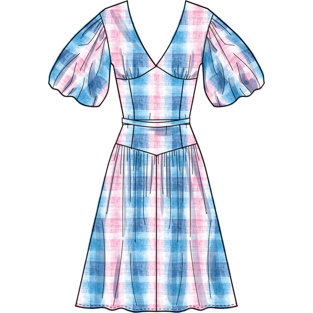 Simplicity Sewing Pattern S3096 Misses and Womens Dress with Length and Sleeve Variations 3096 Image 3 From Patternsandplains.com