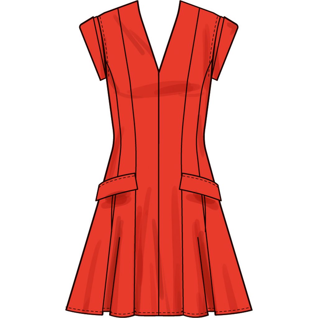 Simplicity Sewing Pattern S3097 Misses Dress with Length and Sleeve Variations 3097 Image 3 From Patternsandplains.com