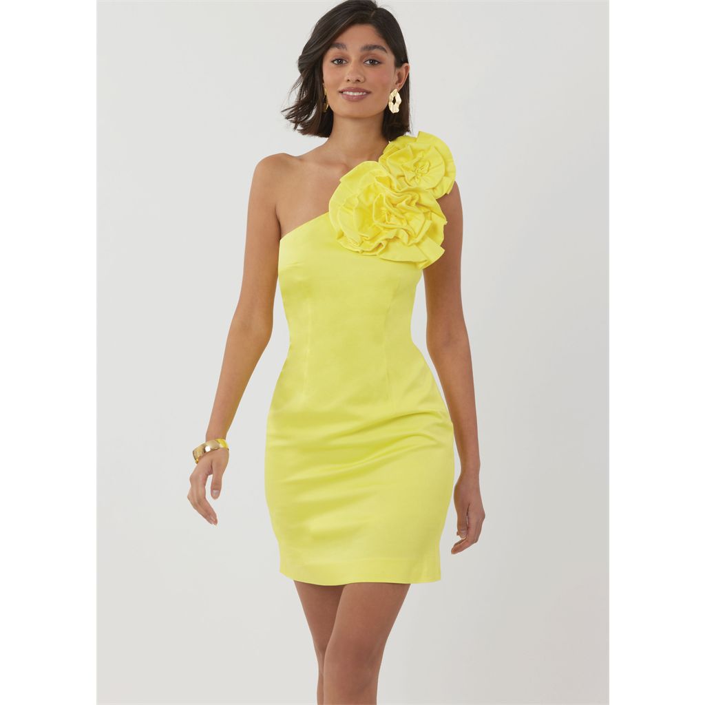 Simplicity Sewing Pattern S3099 Misses and Miss Petite Dress in Two Lengths with Detachable 3D Flowers 3099 Image 2 From Patternsandplains.com