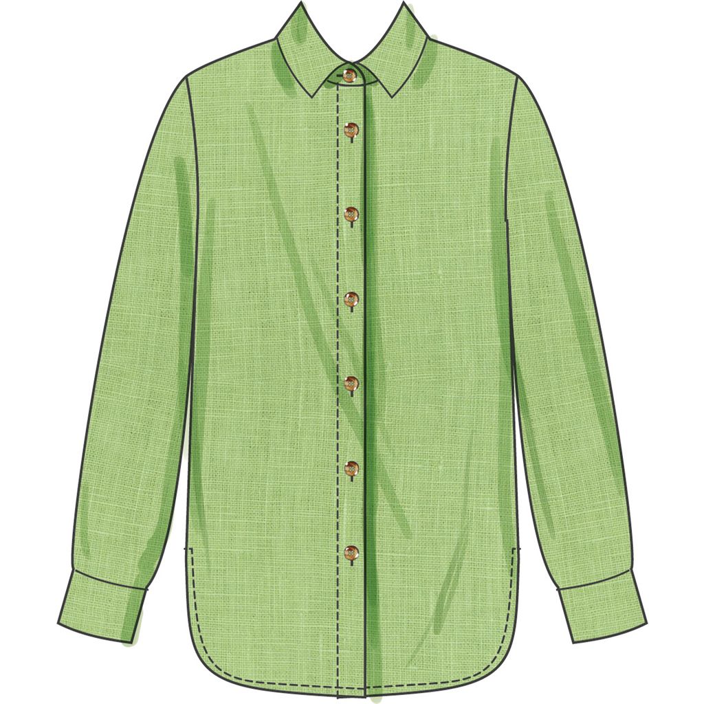 Simplicity Sewing Pattern S3101 Misses Shirt with Detachable 3D Flowers 3101 Image 3 From Patternsandplains.com