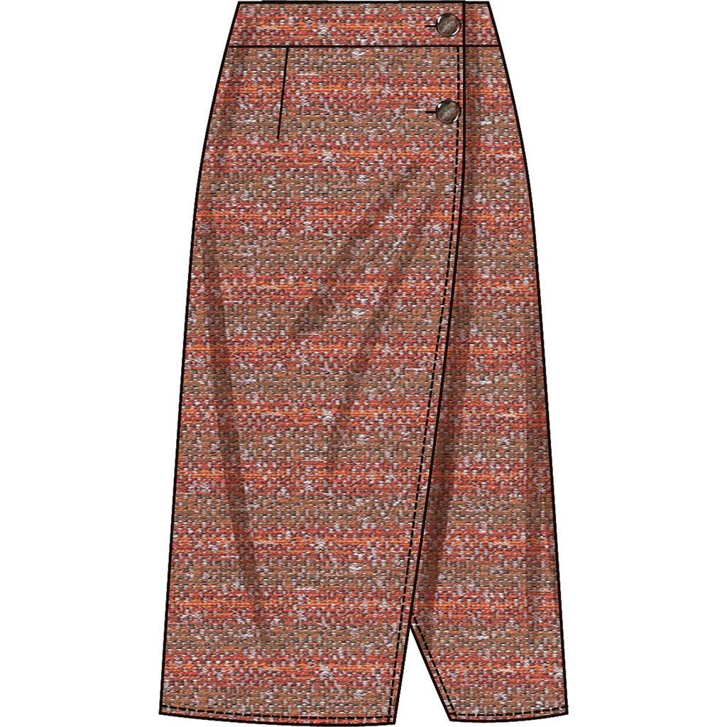 Simplicity Sewing Pattern S3104 Misses Wrap Skirts with Detachable 3D Flower 3104 Image 5 From Patternsandplains.com