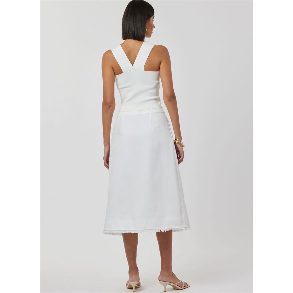 Simplicity Sewing Pattern S3104 Misses Wrap Skirts with Detachable 3D Flower 3104 Image 6 From Patternsandplains.com