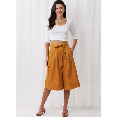 Simplicity Sewing Pattern S3106 Misses Shorts and Pants with Tie Belt 3106 Image 2 From Patternsandplains.com