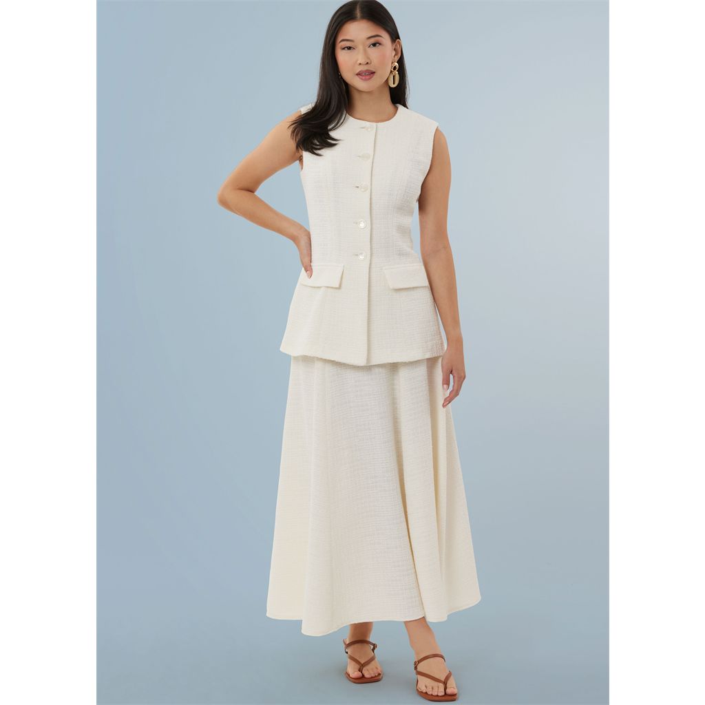 Simplicity Sewing Pattern S3108 Misses Vest Skirt and Pants by American Sewing Guild 3108 Image 6 From Patternsandplains.com