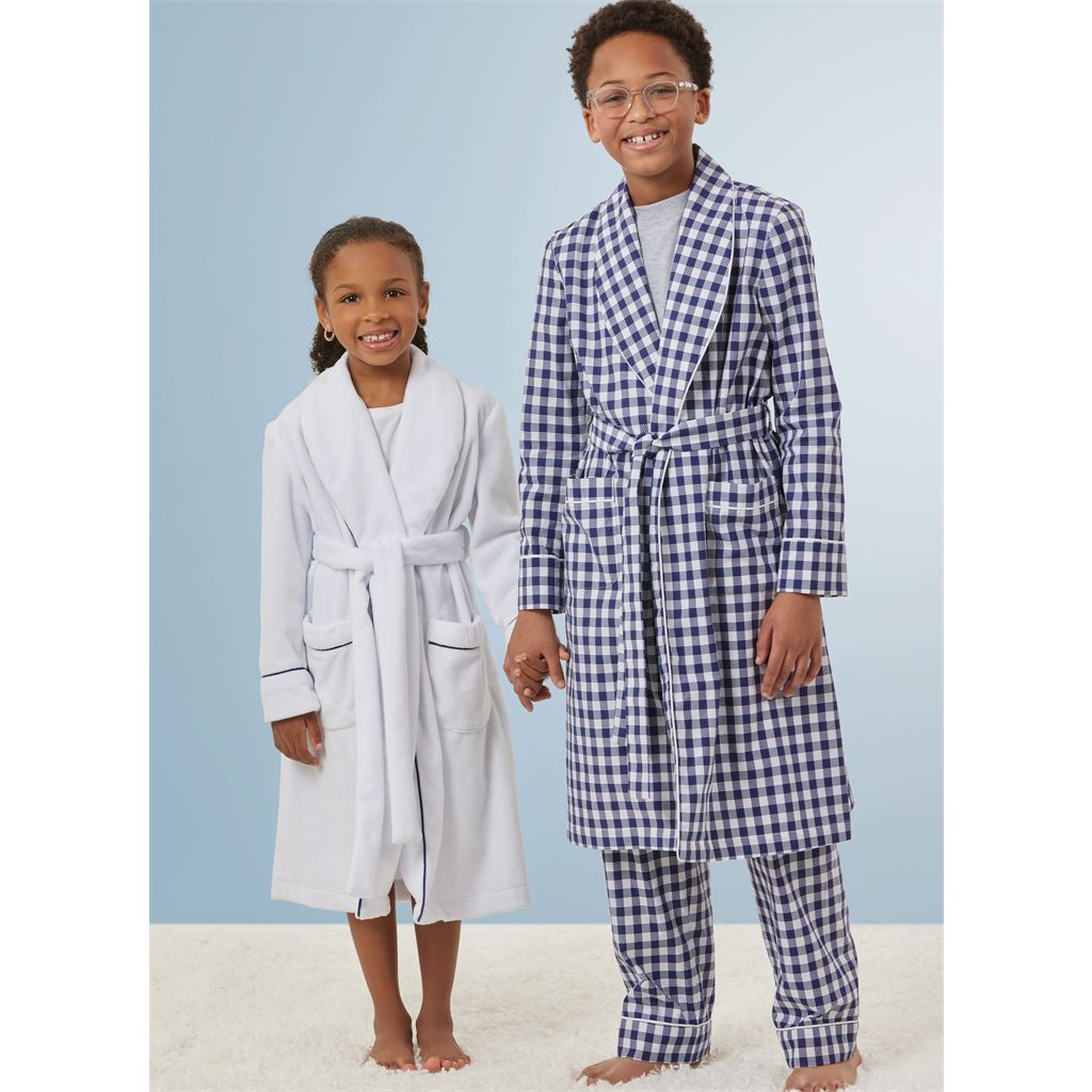 Simplicity Sewing Pattern S3109 Girls and Boys and Adults Robe Shorts and Pants 3109 Image 5 From Patternsandplains.com