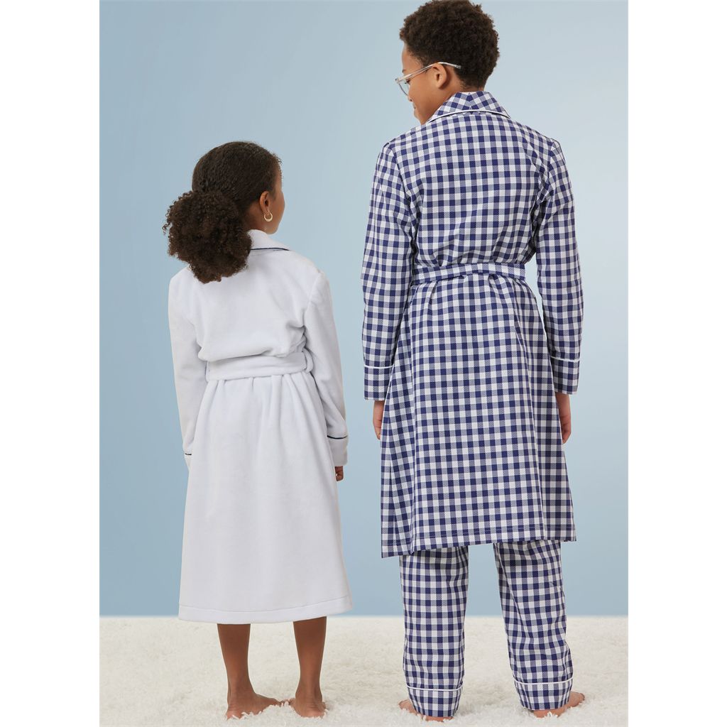Simplicity Sewing Pattern S3109 Girls and Boys and Adults Robe Shorts and Pants 3109 Image 8 From Patternsandplains.com