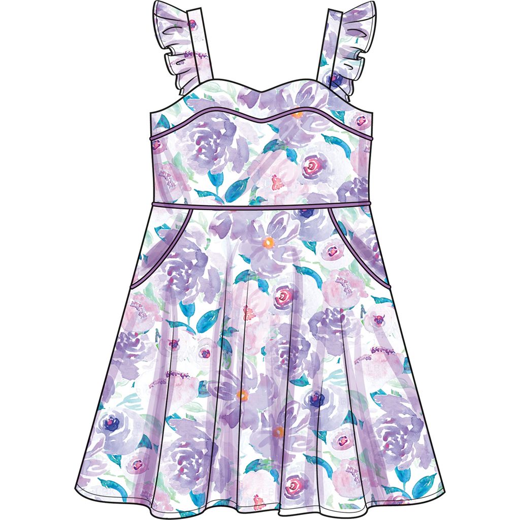 Simplicity Sewing Pattern S3112 Toddlers Dress Top and Shorts 3112 Image 3 From Patternsandplains.com