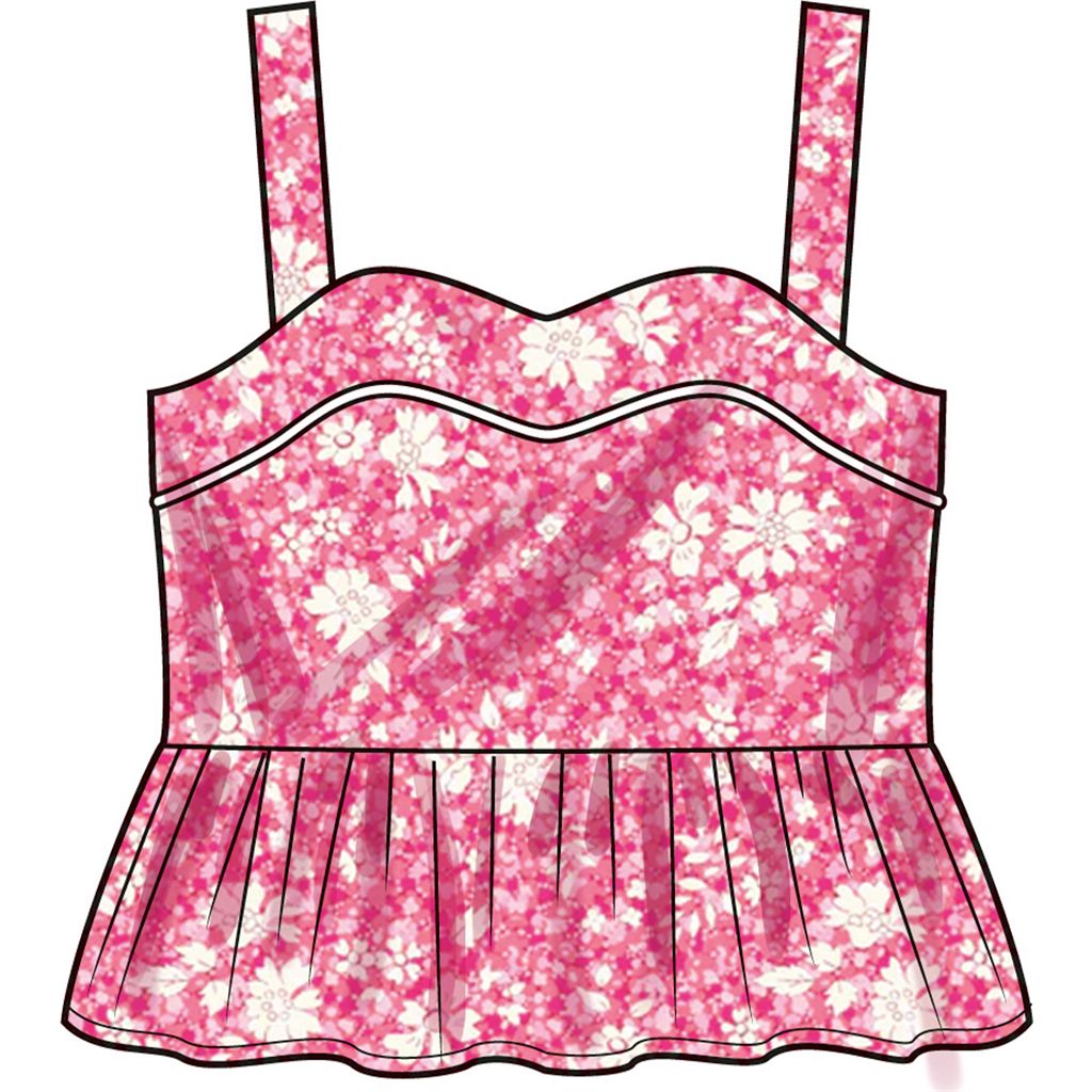 Simplicity Sewing Pattern S3112 Toddlers Dress Top and Shorts 3112 Image 4 From Patternsandplains.com