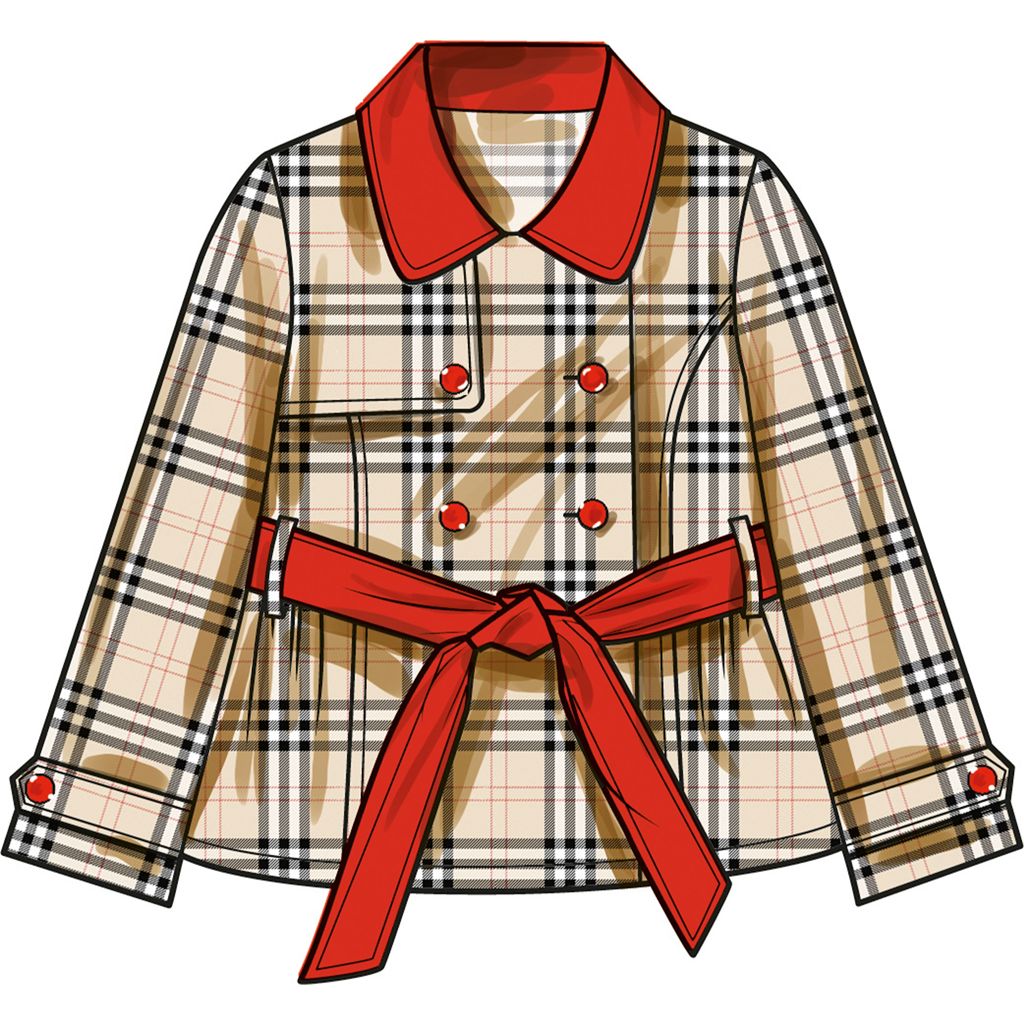 Simplicity Sewing Pattern S3114 Girls Trench Coat in Three Lengths 3114 Image 3 From Patternsandplains.com