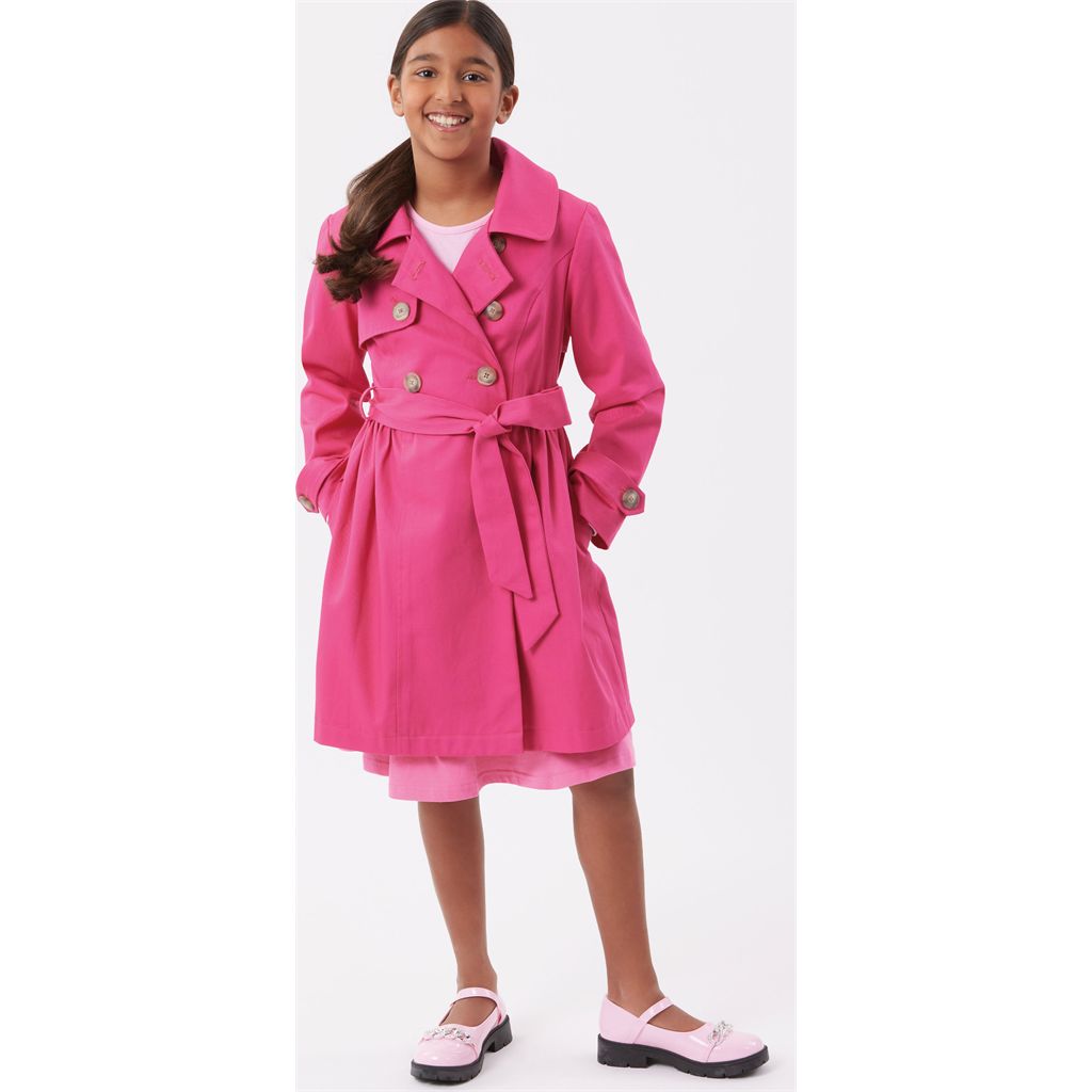 Simplicity Sewing Pattern S3114 Girls Trench Coat in Three Lengths 3114 Image 7 From Patternsandplains.com