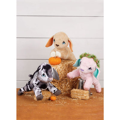 Simplicity Sewing Pattern S3121 Baby Goat Plushy and Accessories by Carla Reiss 3121 Image 2 From Patternsandplains.com