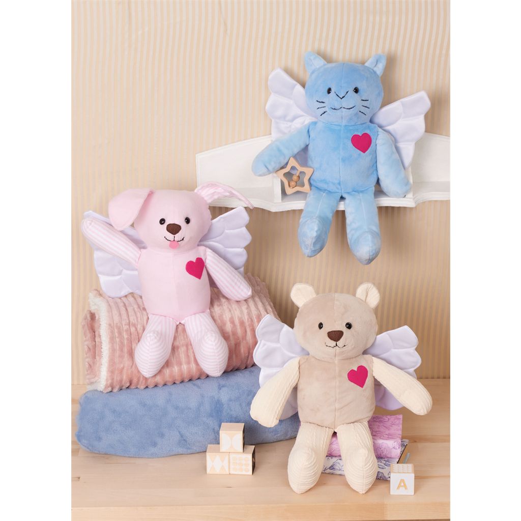 Simplicity Sewing Pattern S3122 Memory Plush Animals with Wings 3122 Image 2 From Patternsandplains.com