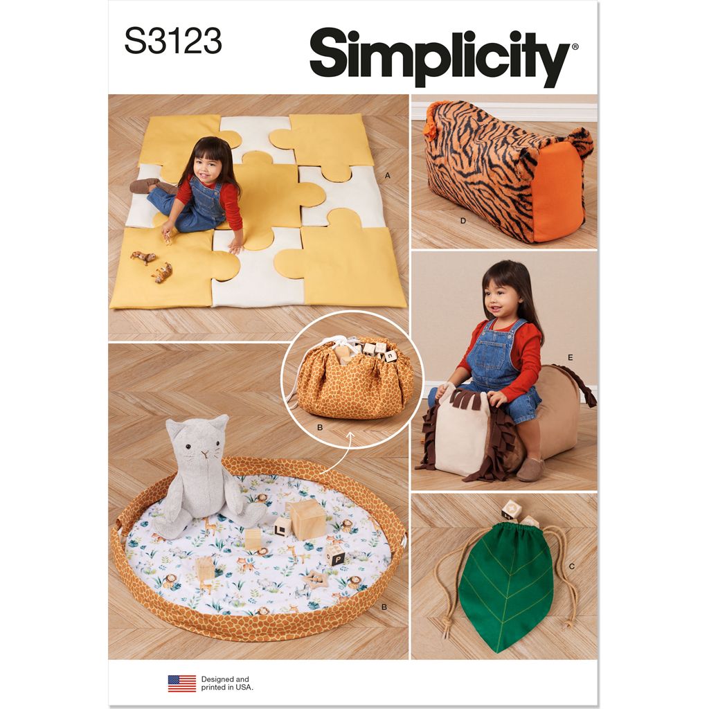 Simplicity Sewing Pattern S3123 Playroom Accessories 3123 Image 1 From Patternsandplains.com