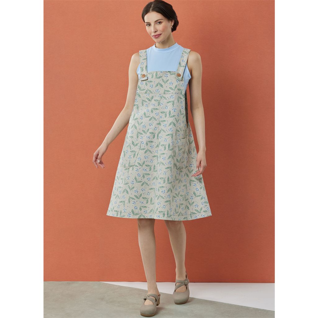 Simplicity Sewing Pattern S3125 Misses Knit Tops Overalls and Pinafore (Jumper) by Elaine Heigl Designs 3125 Image 5 From Patternsandplains.com