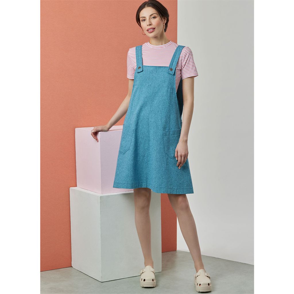 Simplicity Sewing Pattern S3125 Misses Knit Tops Overalls and Pinafore (Jumper) by Elaine Heigl Designs 3125 Image 6 From Patternsandplains.com