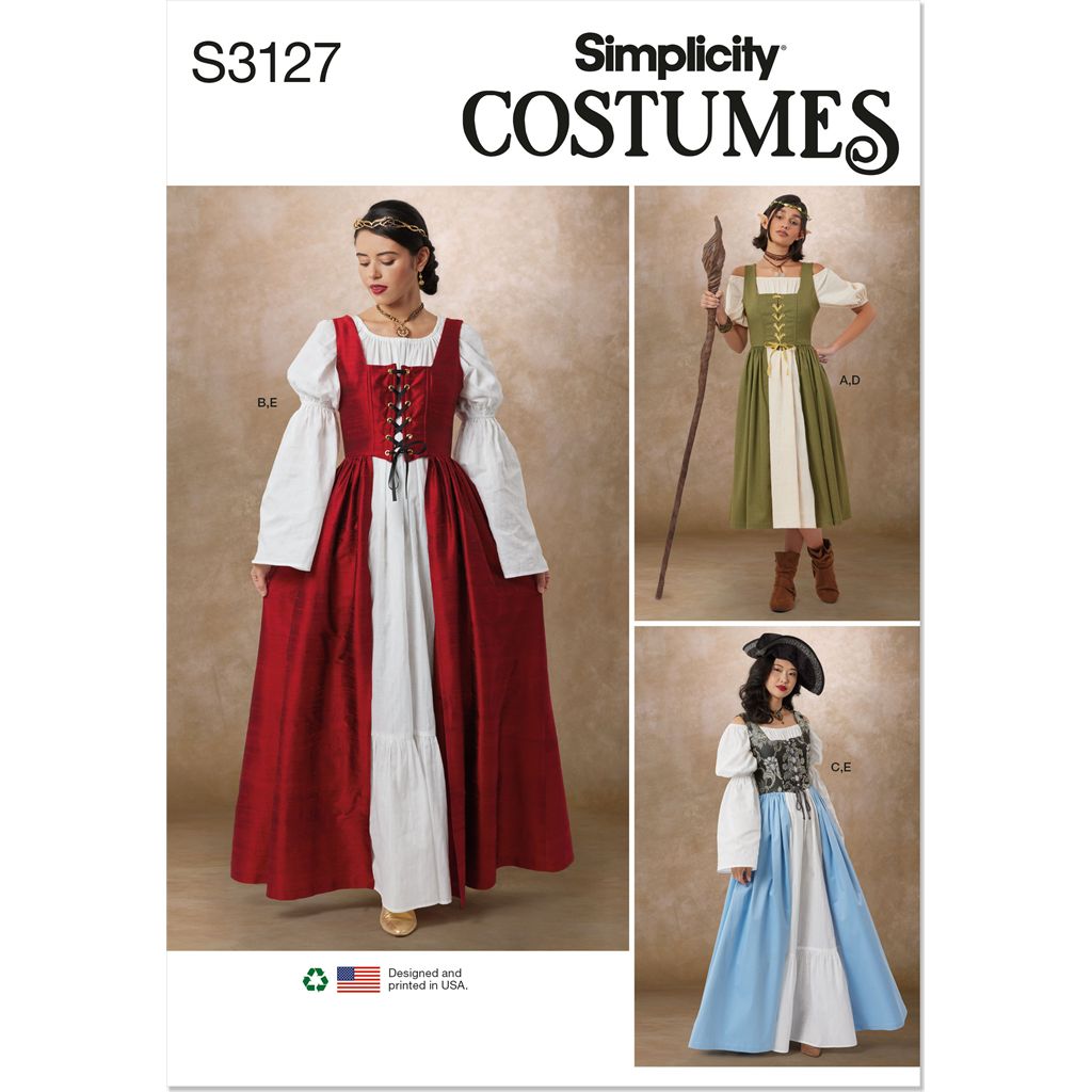 Simplicity Sewing Pattern S3127 Misses Costumes 3127 Image 1 From Patternsandplains.com