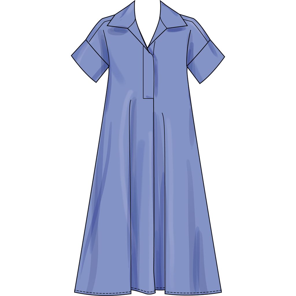 Simplicity Sewing Pattern S3130 Misses Collared Dress in Three Lengths 3130 Image 4 From Patternsandplains.com