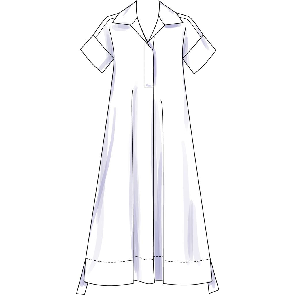 Simplicity Sewing Pattern S3130 Misses Collared Dress in Three Lengths 3130 Image 5 From Patternsandplains.com