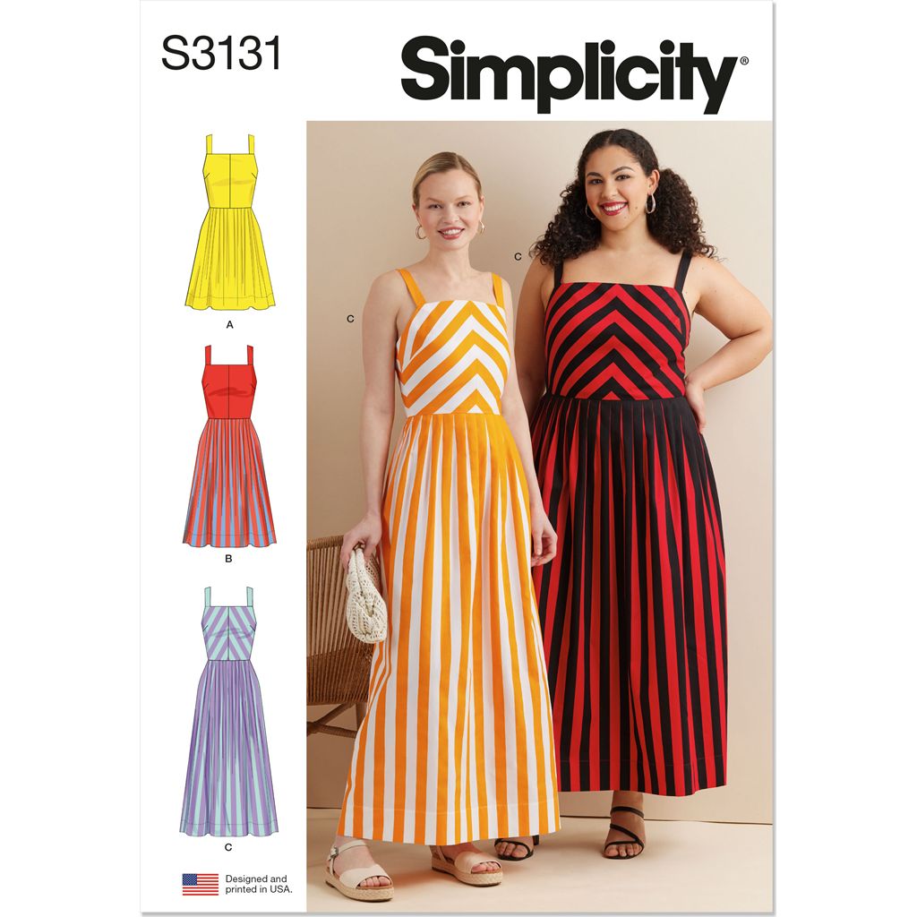 Simplicity Sewing Pattern S3131 Misses and Womens Dress in Three Lengths 3131 Image 1 From Patternsandplains.com