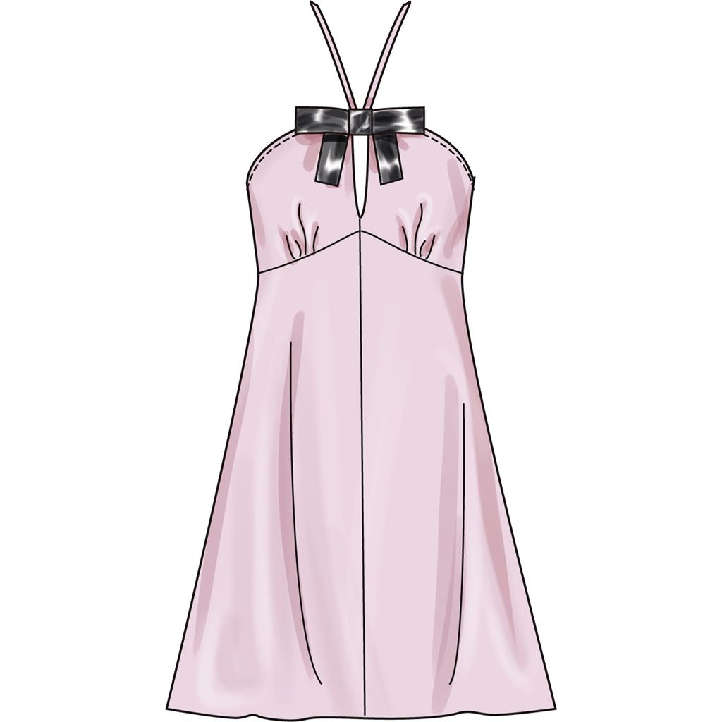 Simplicity Sewing Pattern S3133 Misses Halter Dress in Two Lengths 3133 Image 3 From Patternsandplains.com