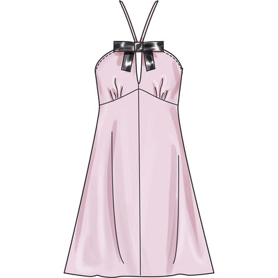Simplicity Sewing Pattern S3133 Misses Halter Dress in Two Lengths 3133 Image 3 From Patternsandplains.com