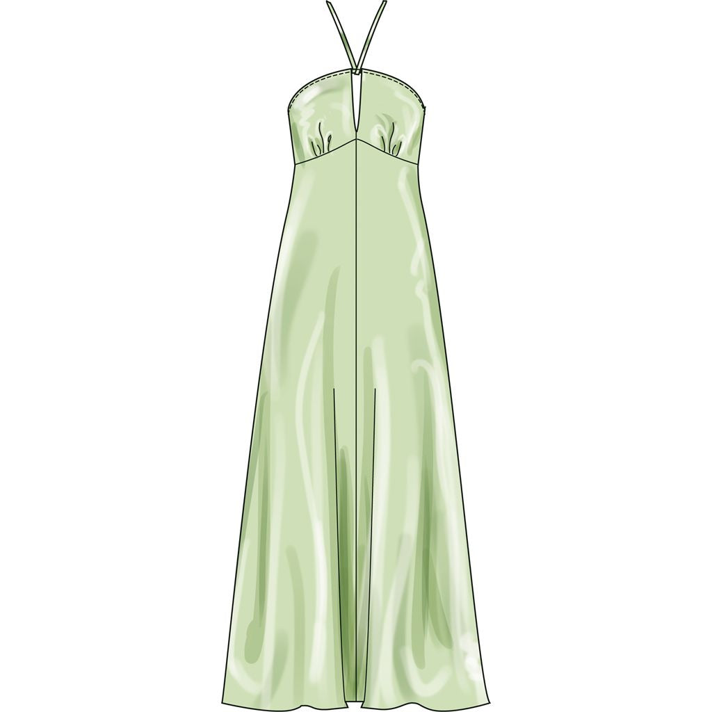 Simplicity Sewing Pattern S3133 Misses Halter Dress in Two Lengths 3133 Image 5 From Patternsandplains.com