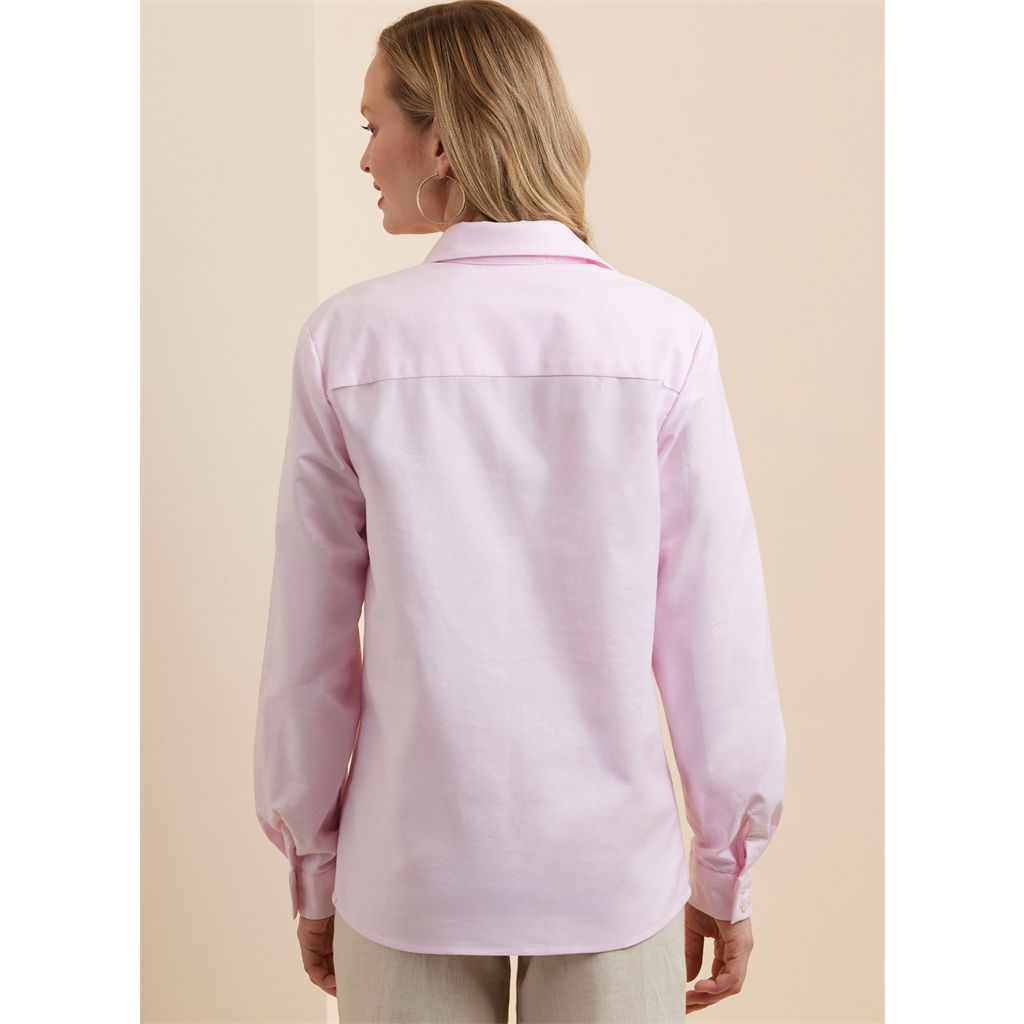 Simplicity Sewing Pattern S3136 Misses and Womens Button Up Shirt 3136 Image 6 From Patternsandplains.com