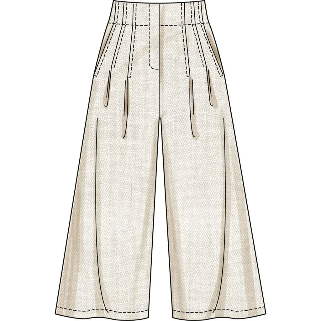 Simplicity Sewing Pattern S3137 Misses Pleated Shorts and Pants in Two Lengths 3137 Image 4 From Patternsandplains.com