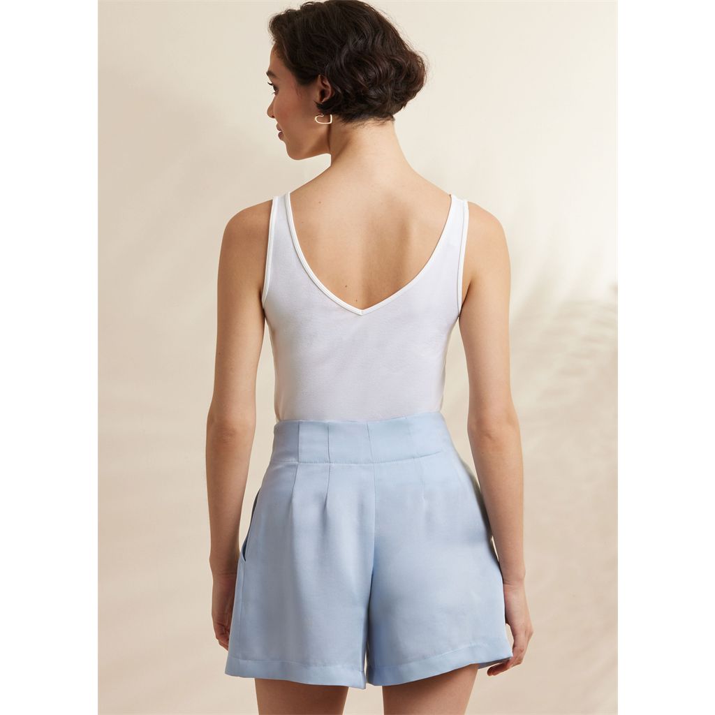 Simplicity Sewing Pattern S3137 Misses Pleated Shorts and Pants in Two Lengths 3137 Image 7 From Patternsandplains.com