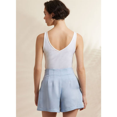 Simplicity Sewing Pattern S3137 Misses Pleated Shorts and Pants in Two Lengths 3137 Image 7 From Patternsandplains.com