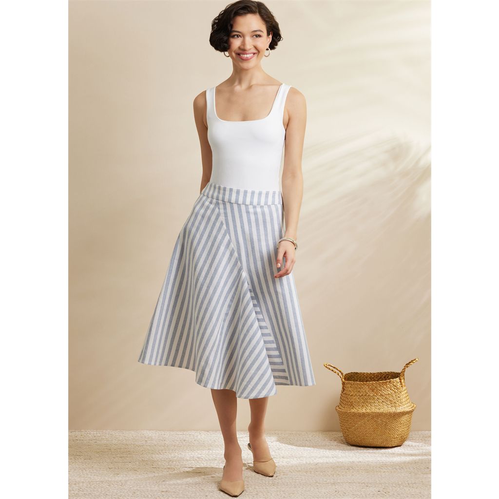 Simplicity Sewing Pattern S3138 Misses Godet Skirt in Two Lengths 3138 Image 2 From Patternsandplains.com