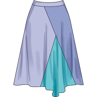 Simplicity Sewing Pattern S3138 Misses Godet Skirt in Two Lengths 3138 Image 3 From Patternsandplains.com