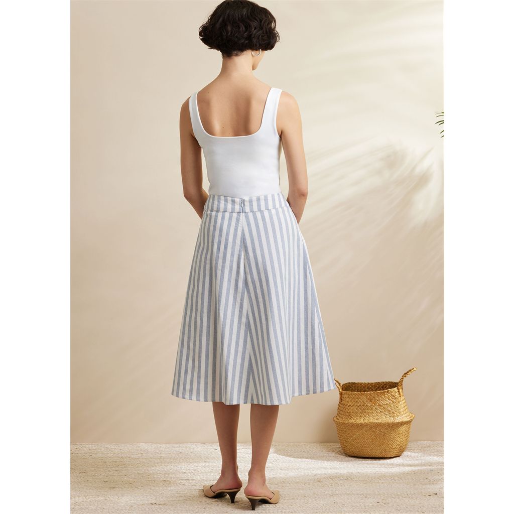 Simplicity Sewing Pattern S3138 Misses Godet Skirt in Two Lengths 3138 Image 6 From Patternsandplains.com