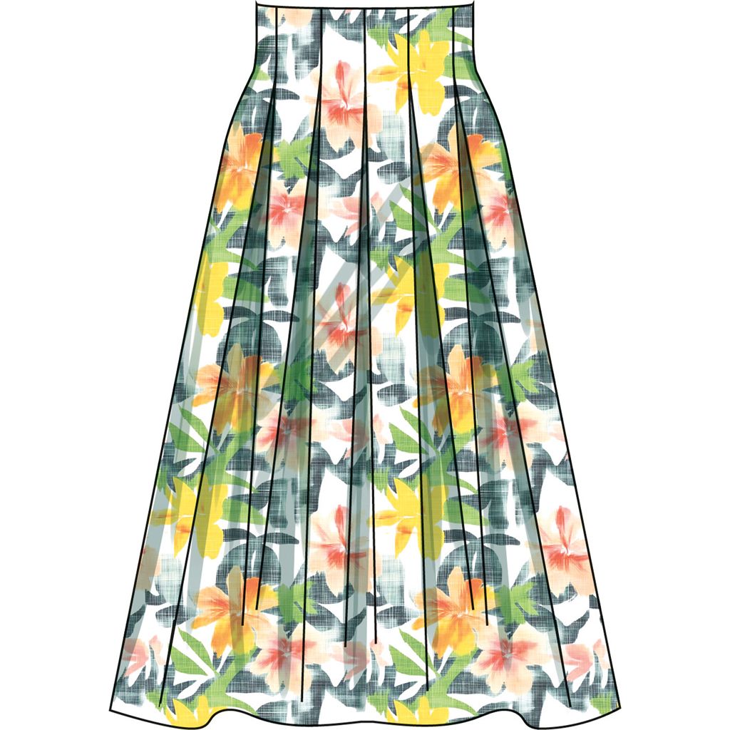 Simplicity Sewing Pattern S3139 Misses Pleated Skirt in Two Lengths and Belt 3139 Image 4 From Patternsandplains.com