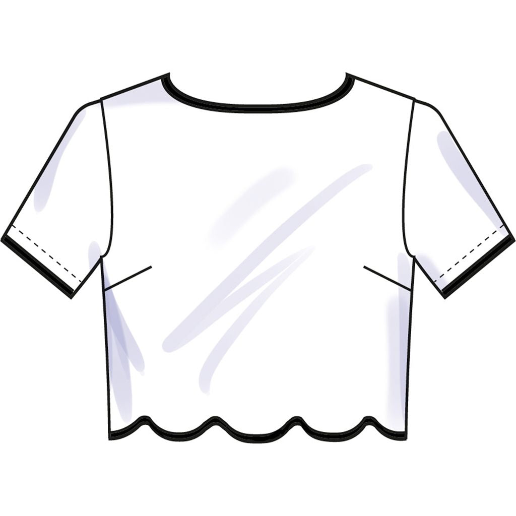 Simplicity Sewing Pattern S3141 Misses Scalloped Tops Shorts and Pants 3141 Image 4 From Patternsandplains.com