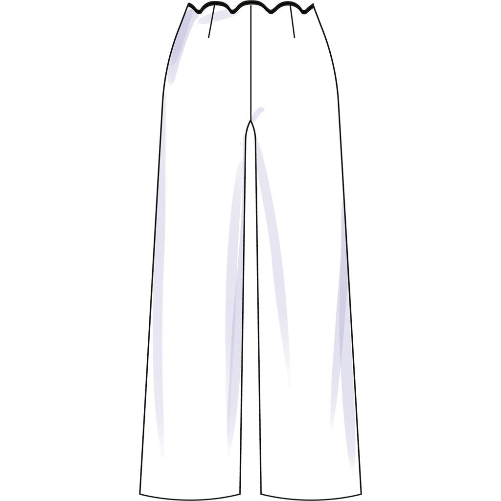 Simplicity Sewing Pattern S3141 Misses Scalloped Tops Shorts and Pants 3141 Image 6 From Patternsandplains.com