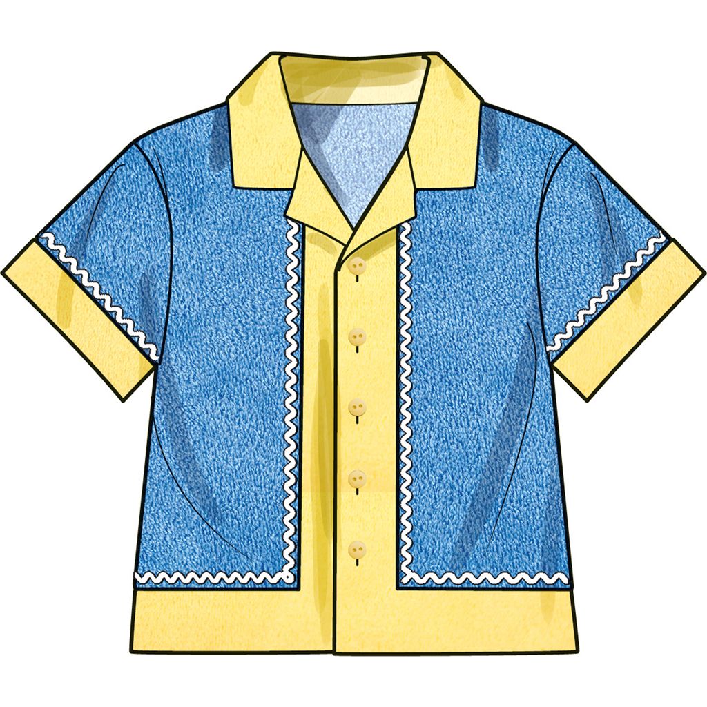 Simplicity Sewing Pattern S3145 Babies Contrast Shirt and Shorts 3145 Image 6 From Patternsandplains.com