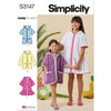 Simplicity Sewing Pattern S3147 Childrens and Girls Hooded Cover Up 3147 Image 1 From Patternsandplains.com