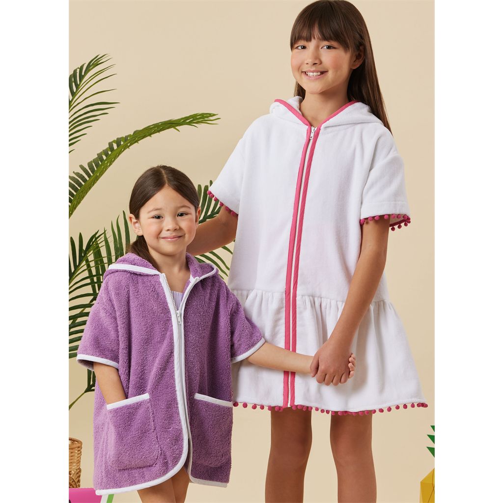 Simplicity Sewing Pattern S3147 Childrens and Girls Hooded Cover Up 3147 Image 2 From Patternsandplains.com