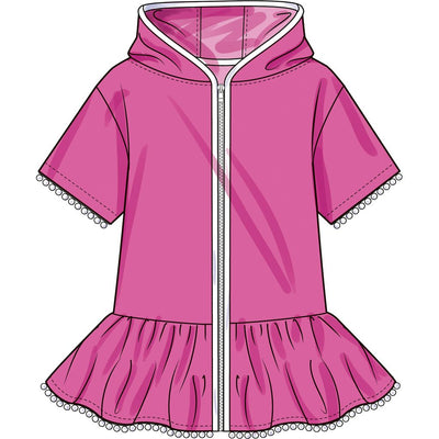 Simplicity Sewing Pattern S3147 Childrens and Girls Hooded Cover Up 3147 Image 5 From Patternsandplains.com