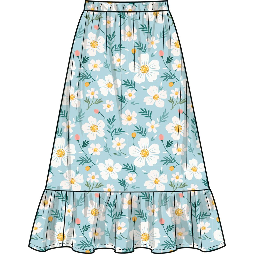 Simplicity Sewing Pattern S3148 Girls Ruffle Top and Skirt 3148 Image 5 From Patternsandplains.com