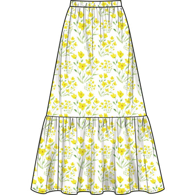 Simplicity Sewing Pattern S3148 Girls Ruffle Top and Skirt 3148 Image 6 From Patternsandplains.com