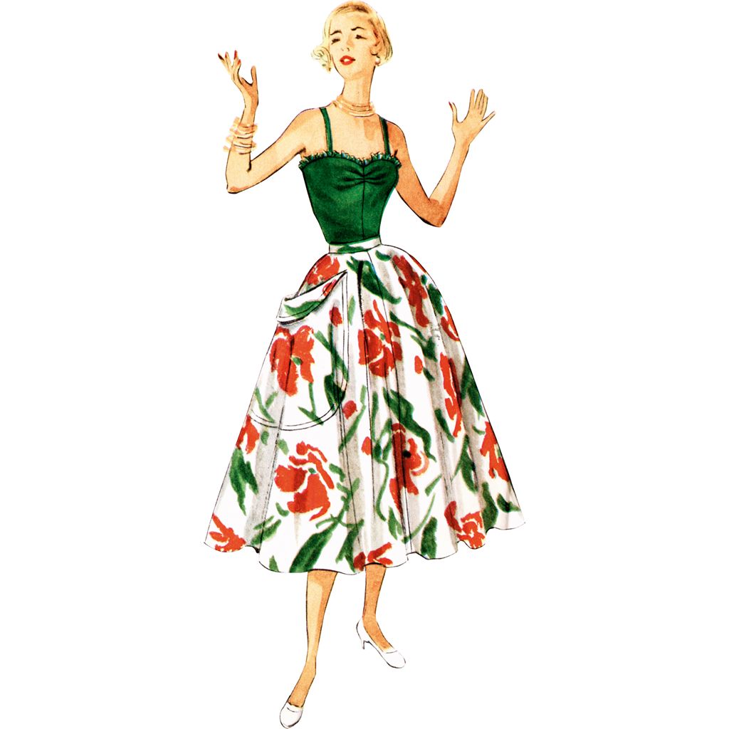 Simplicity Sewing Pattern S3151 Misses One Piece Bathing Suit and Skirt 3151 Image 4 From Patternsandplains.com