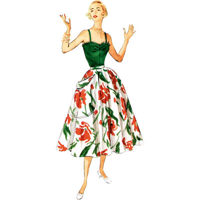 Simplicity Sewing Pattern S3151 Misses One Piece Bathing Suit and Skirt 3151 Image 4 From Patternsandplains.com